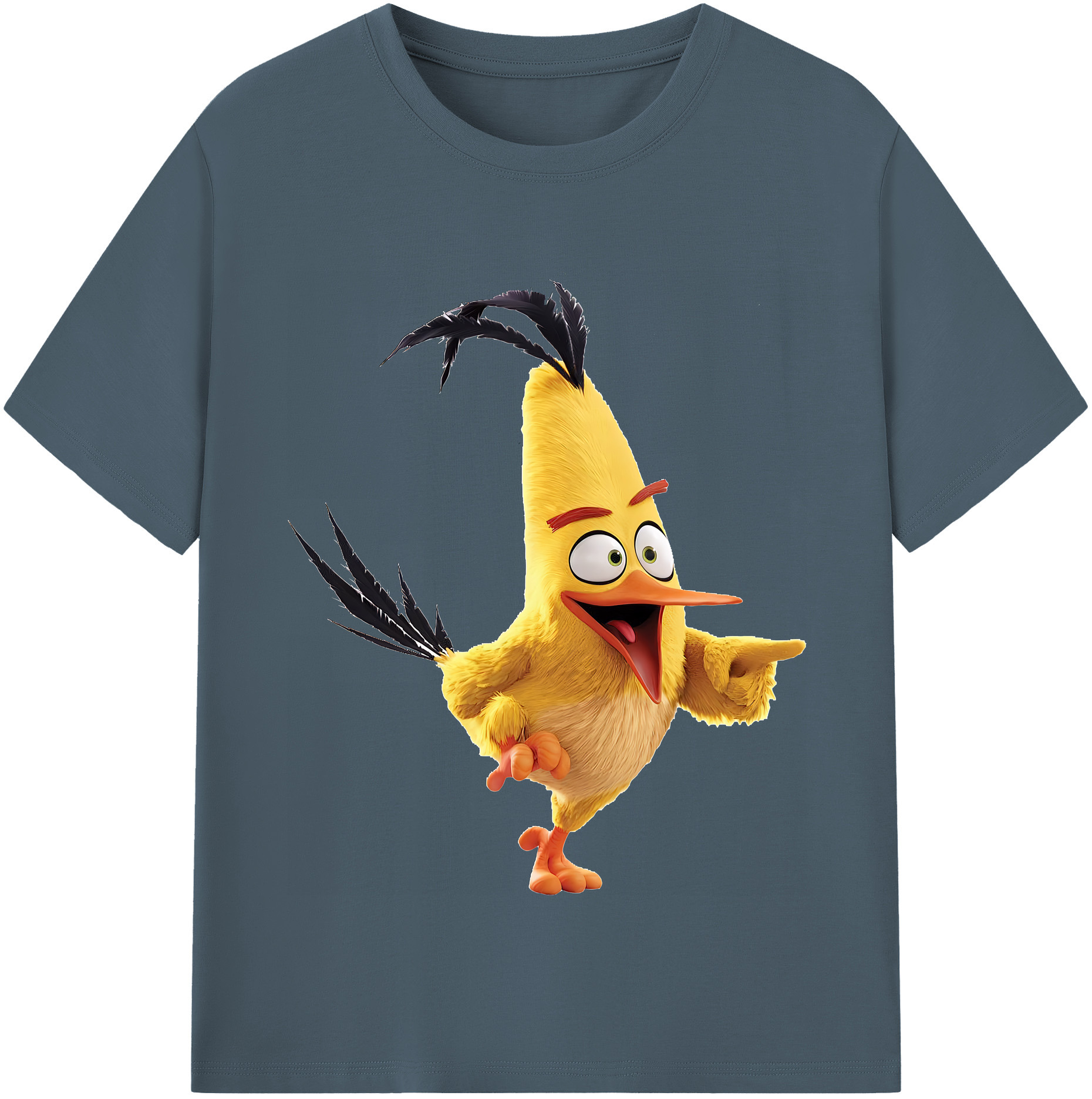 （画像用） Angry Birds アングリーバード 綿100％半袖Tシャツ（フロントプリント）